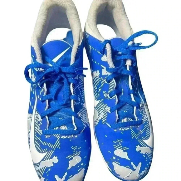 Nike Vapor Untouchable Shark 3 Cleats 12 Blue Gray White Fastflex - Picture 8 of 12